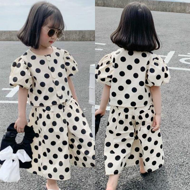 Set Pakaian Kanak-kanak Perempuan TropiTykes 2 dalam 1 Polka Dot untuk Kanak-kanak Kecil Saiz 90-140 