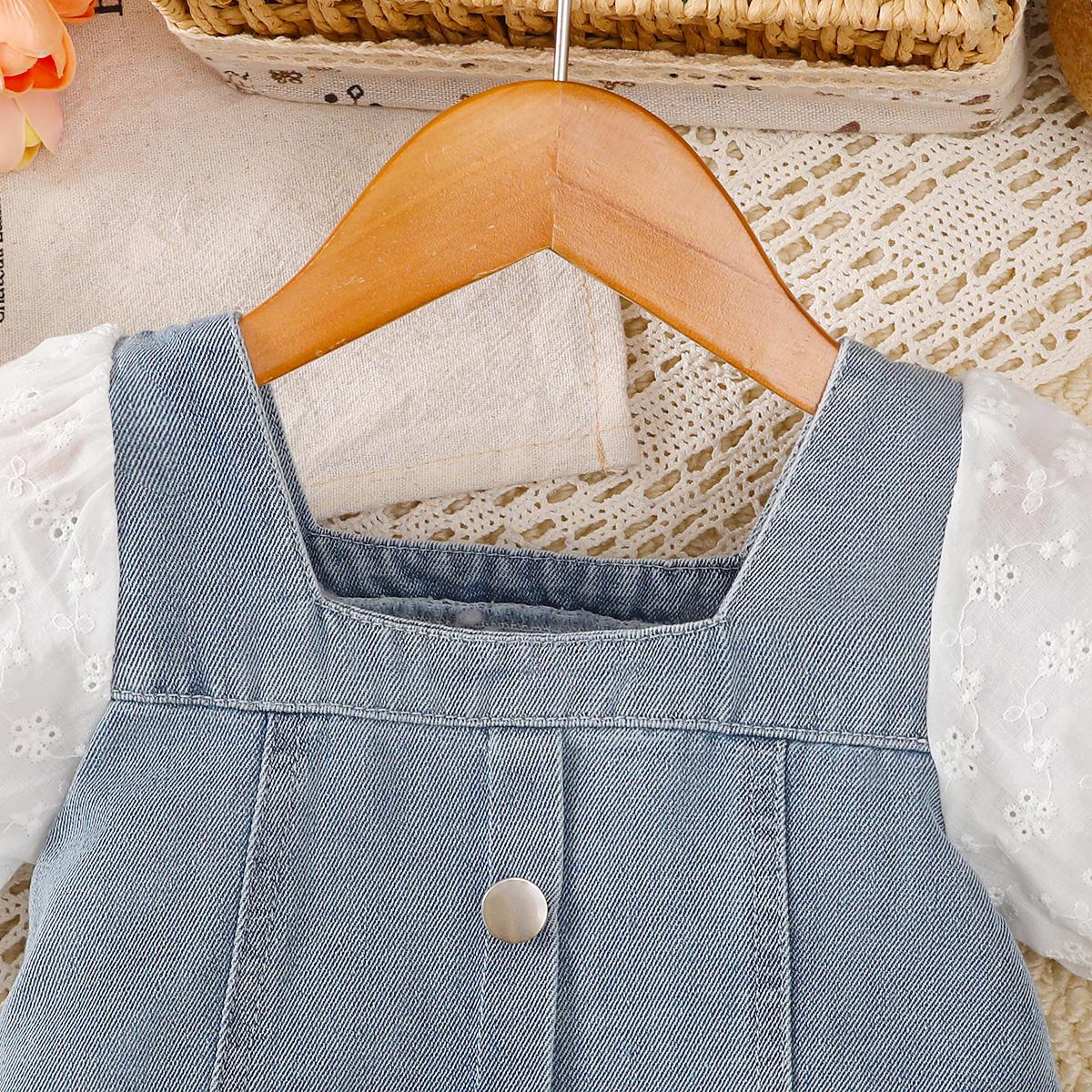 TropiTykes Hania Premium Baby Girl Dress dengan Renda Puff Sleeve Saiz 90-140cm untuk Umur 2-8 Tahun Sesuai untuk Tinggi 11-30kg 