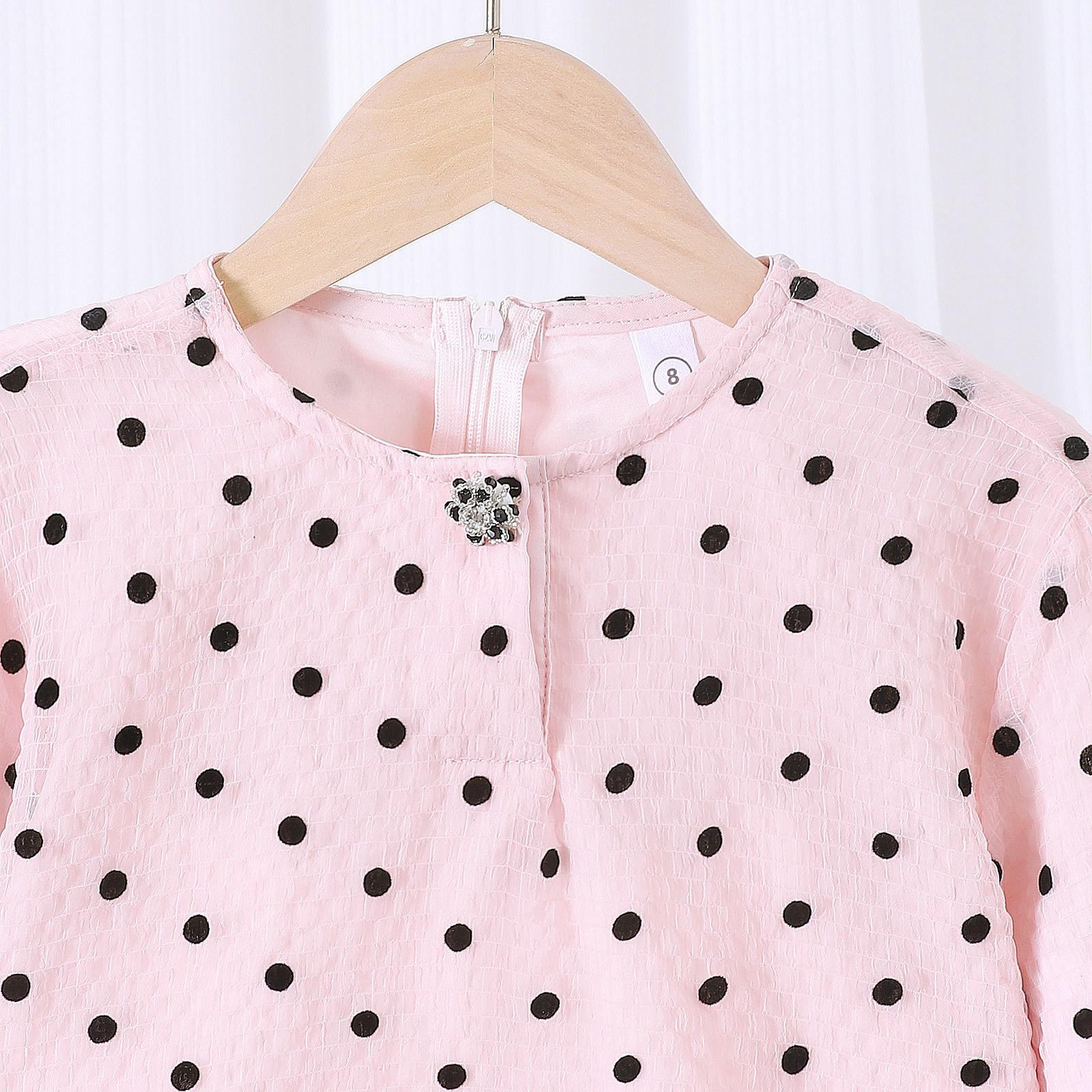 TropiTykes Koleksi Baharu 2026 Pakaian Muslimah Kanak-kanak Skirt Bercorak Polka Dot &amp; Bunga yang Selesa &amp; Elegan 