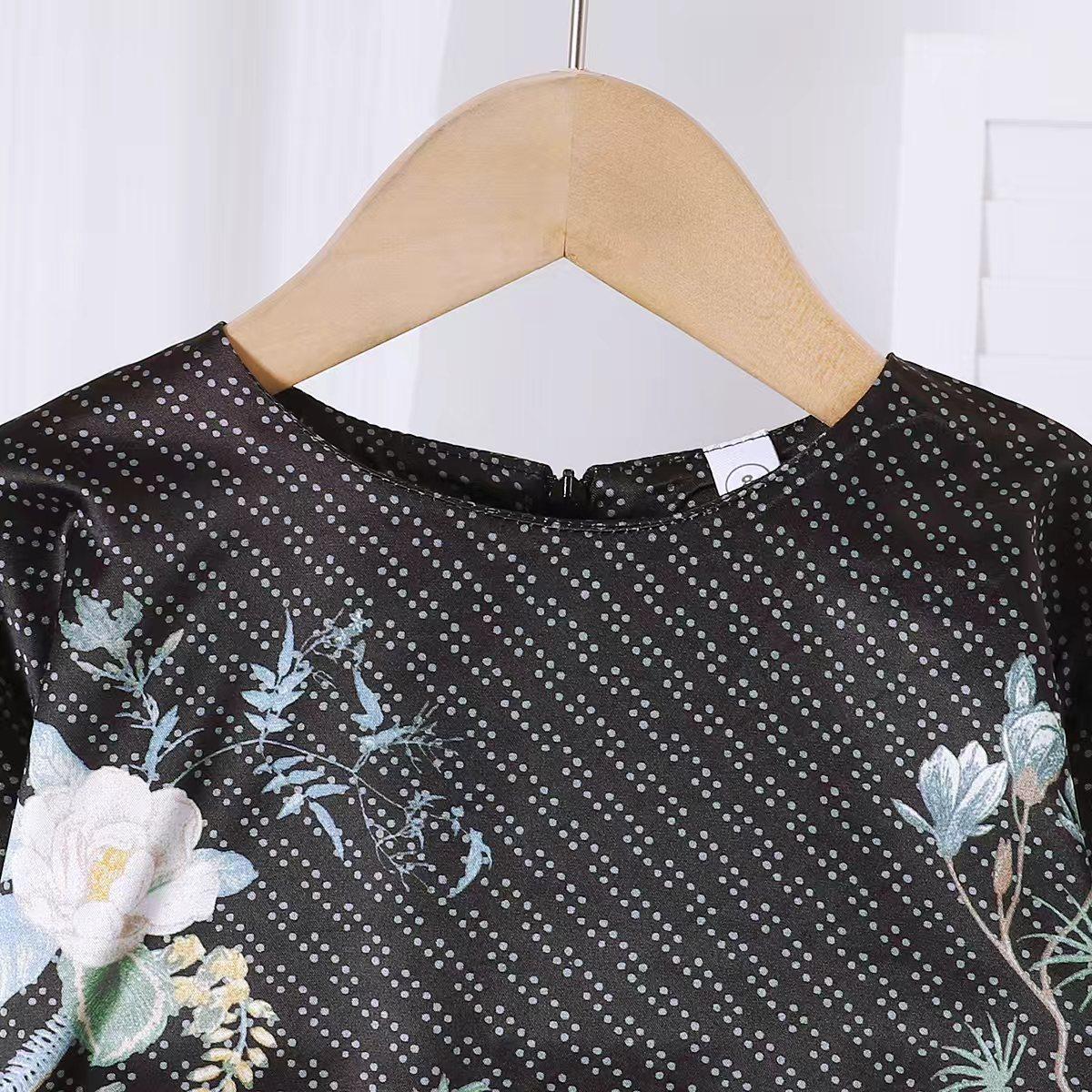 Pakaian Kanak-kanak Muslimah TropiTykes 2026 Baharu yang Elegan &amp; Selesa dengan Corak Bunga yang Cantik untuk Kegunaan Harian 