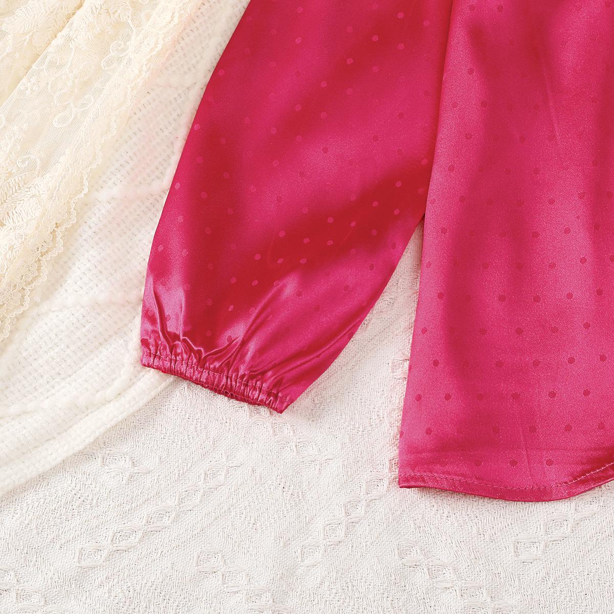 TropiTykes Modern Baju Kurung for Muslimah Children Pink Color Floral Pattern Soft Comfortable Fabric for Hari Raya Celebrations Weddings Schools & Official Events