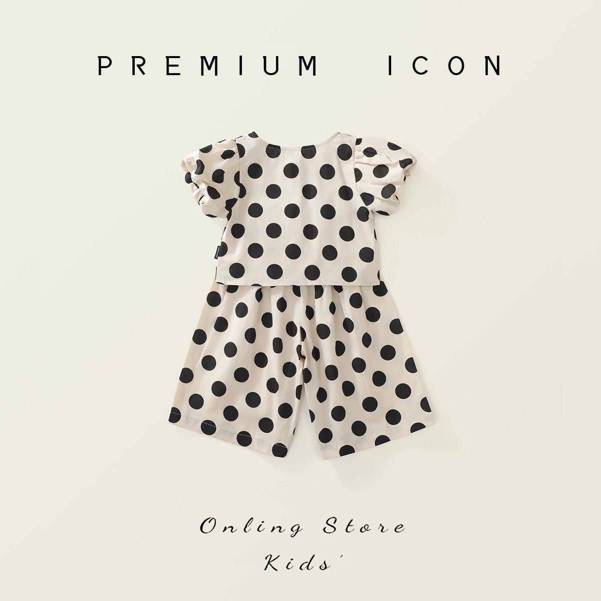 Set Pakaian Kanak-kanak Perempuan TropiTykes 2 dalam 1 Polka Dot untuk Kanak-kanak Kecil Saiz 90-140 