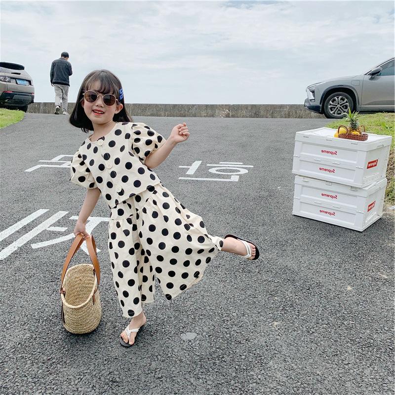 Set Pakaian Kanak-kanak Perempuan TropiTykes 2 dalam 1 Polka Dot untuk Kanak-kanak Kecil Saiz 90-140 