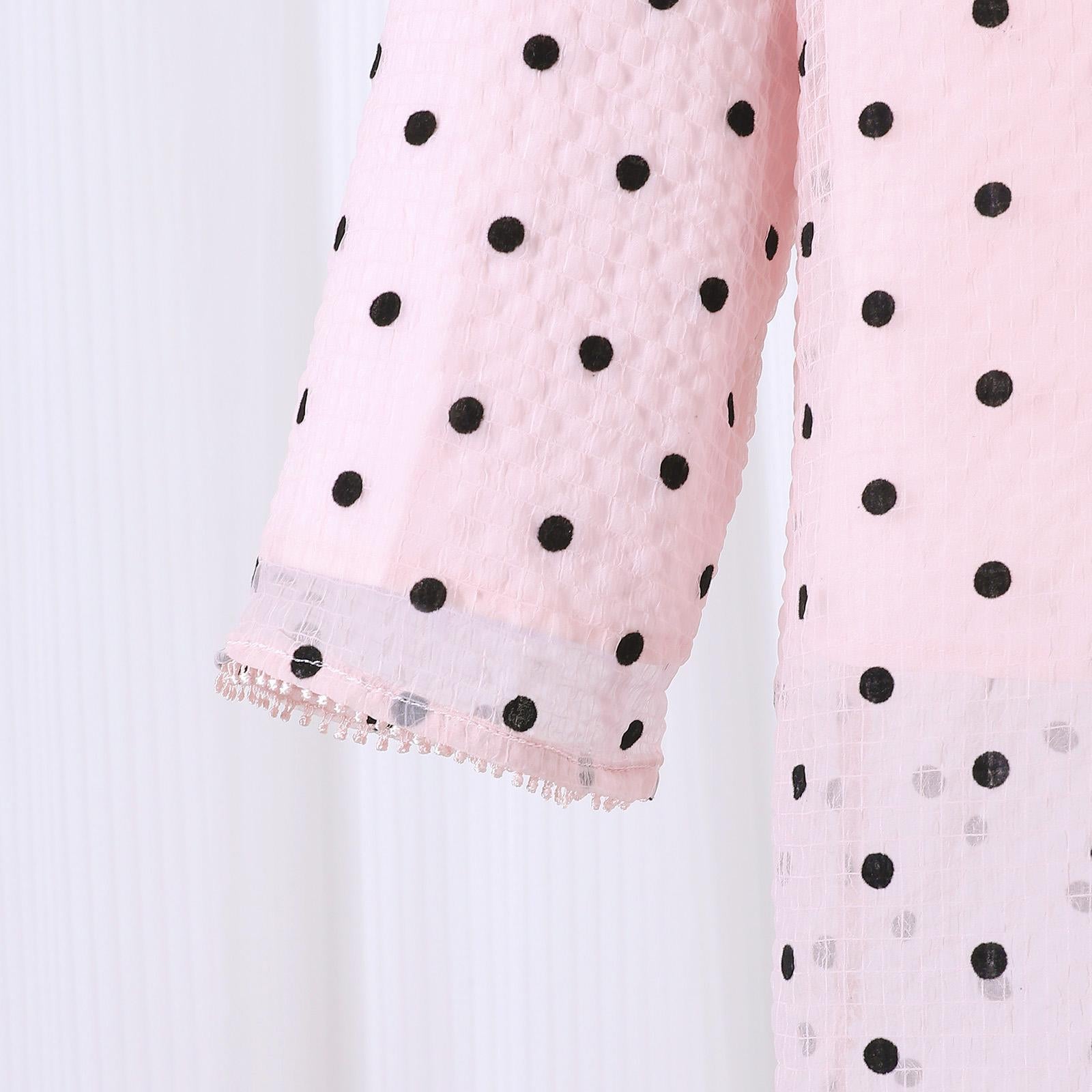 TropiTykes Koleksi Baharu 2026 Pakaian Muslimah Kanak-kanak Skirt Bercorak Polka Dot &amp; Bunga yang Selesa &amp; Elegan 