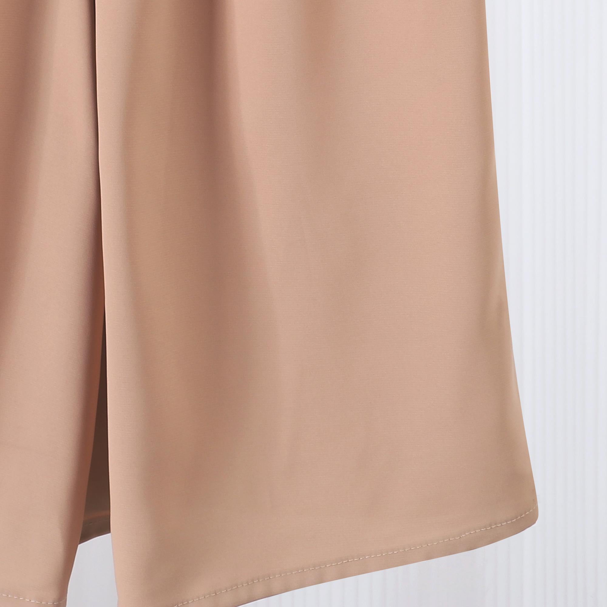 Kurung Mini Kanak-kanak TropiTykes | Rekaan Sulaman Elegan | Warna Beige Nude | Fabrik Lembut &amp; Selesa | Sesuai untuk Majlis Perkahwinan &amp; Sambutan Hari Raya 