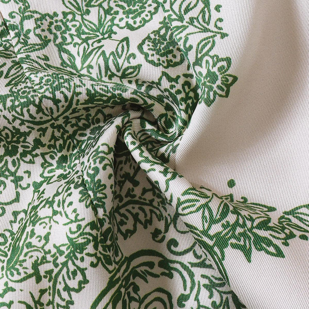 TropiTykes Limited Edition Lime Green Baju Kurung Set, Hari Raya, Green Lace, Delicate Floral Pattern, Suitable for Open Houses